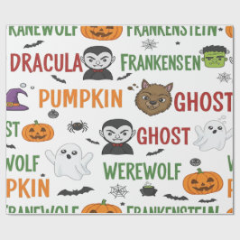ハロウィン モンスターキャンディパレード ラッピングペーパー