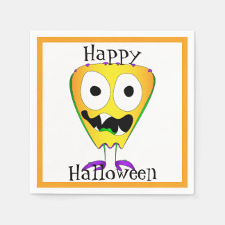 ハロウィン, モンスター, おもしろ スタンダードカクテルナプキン