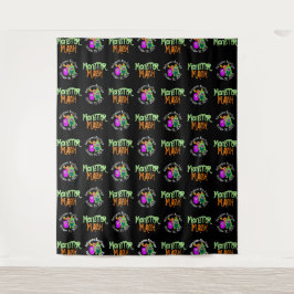 ハロウィン モンスター マッシュ ステップ アンド リピート バックドロップ タペストリー