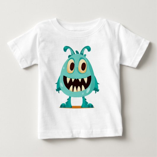 ハロウィン/モンスター/漫画 ベビーTシャツ (正面)