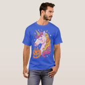 ハロウィン ユニコーン かわいい おもしろい Tシャツ (正面フル)