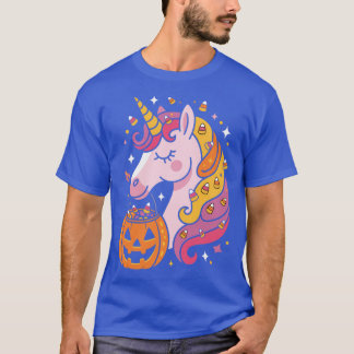 ハロウィン ユニコーン かわいい おもしろい Tシャツ