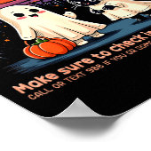 ハロウィン ユーグッド ブー_メンタルヘルスの予防 ポスター (角)