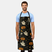 ハロウィン ユーモア エプロン (着用した状態)