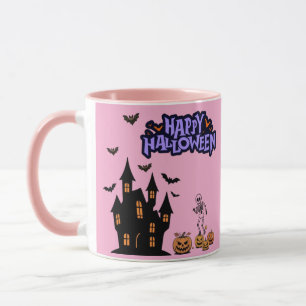 ハロウィン ライトピンク マグカップ