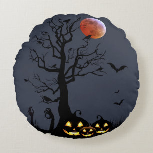 ハロウィン ラウンドクッション