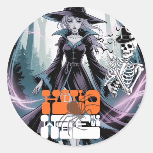 ハロウィン ラウンドシール (正面)