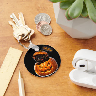 ハロウィン ラウンド キーチェーン おもしろ かわいい