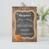 ハロウィン ラスティック ウェディング 受付カード 秋 チョーク 招待状 (スタンド正面)