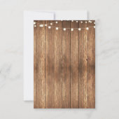 ハロウィン ラスティック ウェディング 受付カード 秋 チョーク 招待状 (裏面)