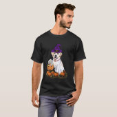 ハロウィン ラブラドール 魔法使い Tシャツ (正面フル)