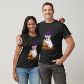 ハロウィン ラブラドール 魔法使い Tシャツ (ユニセックス)