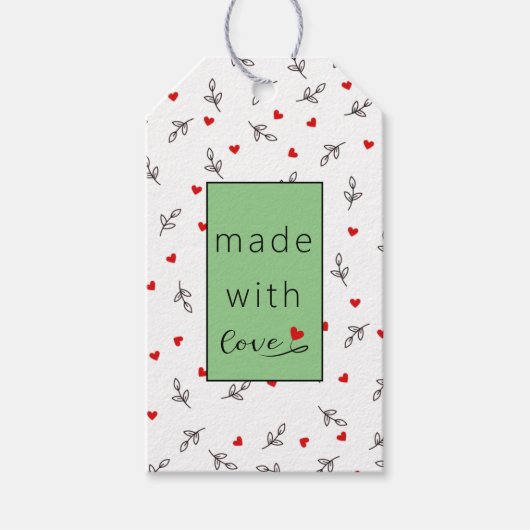 ハロウィン ラブ ハート ギフト タグ (正面)