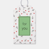 ハロウィン ラブ ハート ギフト タグ (裏面)