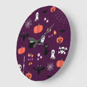 ハロウィン ラージ壁時計 (傾斜)