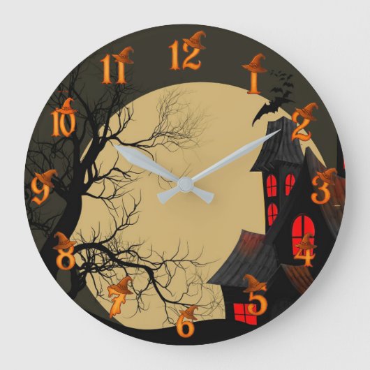 ハロウィン ラージ壁時計 (正面)