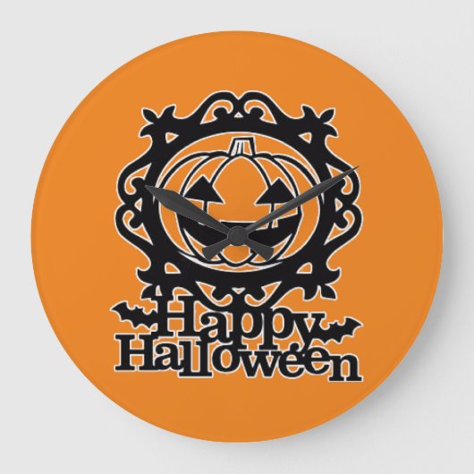 ハロウィン ラージ壁時計 (正面)