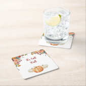 ハロウィン　リトルパンプキン　出欠返信カード スクエアペーパーコースター (インサイチュ)