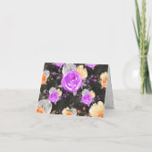 ハロウィン リトルブー ヴィンテージ フラワーベビーシャワー サンキューカード (裏面)