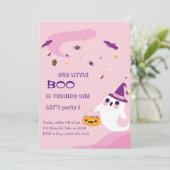 ハロウィン　リトルブー　記念日 招待状 (スタンド正面)