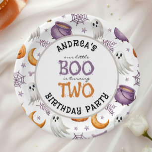 ハロウィン　リトルブー　2歳の誕生日 ペーパープレート