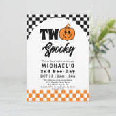 ハロウィン リトルモンスター 2歳 誕生日パーティー 招待状 (スタンド正面)