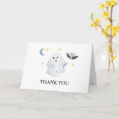 ハロウィン リトル ブー ベイビー シャワー サンクス カード (黄色い花)