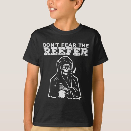 ハロウィン リーパー ジョーク リラックス 不安解消 Tシャツ (正面)