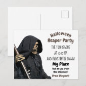 ハロウィン・リーパー・パーティー ポストカード (正面/裏面)