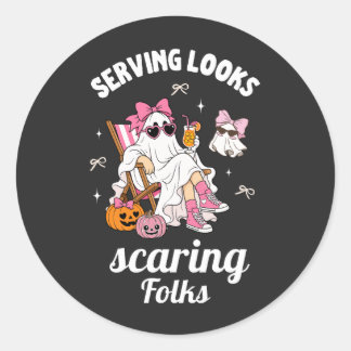 ハロウィン・ルックスで人々を怖がらせる ラウンドシール