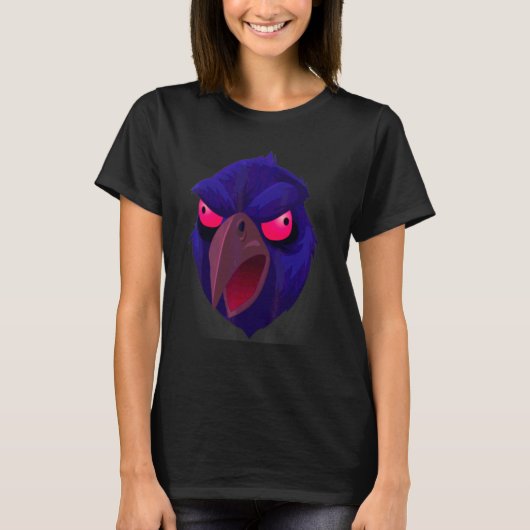 ハロウィン・レイヴン・フェイス 2 Tシャツ (正面)