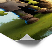 ハロウィン レター F ポスター 子供の教室用 (角)