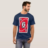 ハロウィン レッド6 カード Tシャツ (正面フル)