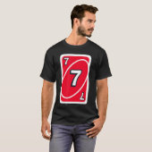 ハロウィン レッド7 カード ウノ Tシャツ (正面フル)