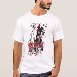 ハロウィン レディース グラフィティ アート 3D ファミリー Tシャツ