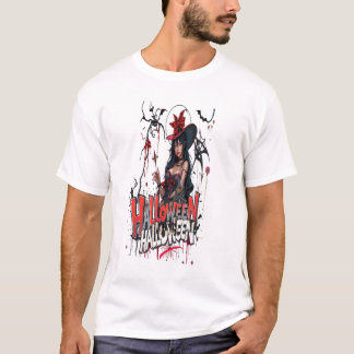 ハロウィン レディース グラフィティ アート 3D ファミリー Tシャツ
