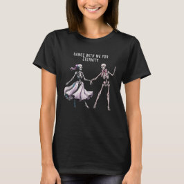 ハロウィン レディースTシャツ – ダンシングスケルトン Tシャツ