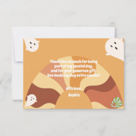 ハロウィン レトロ キッズ バースデー パーティーをしよう サンキューカード