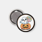 ハロウィン ロリポップ おばけ かぼちゃ マグネット (正面/裏面)