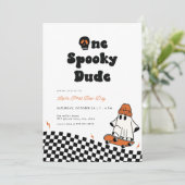 ハロウィン ワン スプーキーデュード ファースト バースデー ご招待 招待状 (スタンド正面)