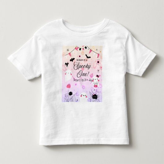 ハロウィン・ワン 誕生日 トドラーTシャツ (正面)