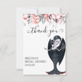 ハロウィン ヴァンパイア ありがと ウェディングシャワー サンキューカード (正面)