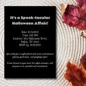 ハロウィン・ヴァン・ゴッホ・スター・スカイ・スケルトン・ダンシング 招待状