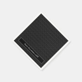 ハロウィン ヴィクトリアン ブラック ブロケード ダマスク 中サイズ スタンダードカクテルナプキン (角)