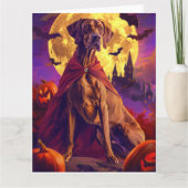 ハロウィン ヴィズラ 吸血鬼 パンプキン 怖い カード (正面)