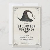ハロウィン ヴィンテージ衣装パーティーの招待状 招待状 (正面)