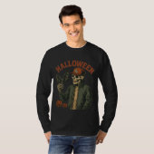 ハロウィン ヴィンテージ - スケルトンがいっぱい Tシャツ (正面フル)