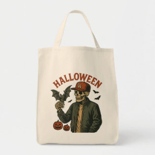 ハロウィン ヴィンテージ - スケルトン おばけ トートバッグ