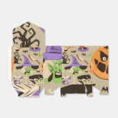ハロウィン ヴィンテージ パターン ギフト ボックス (折り畳みなし)