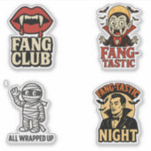 ハロウィン ヴィンテージ ヴァイブ スティッカー シート シール (正面)